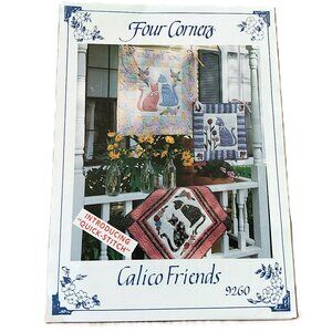 Cat Wall Quilt Sewing Pattern Calico Friends Farmhouse Cottagecore